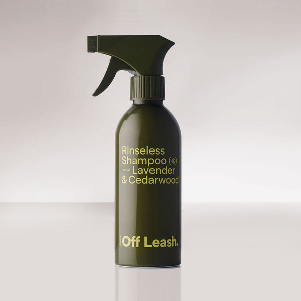 Always Off Leash Rinseless Shampoo lavender and cedarwood dog grooming spray, 295 mL