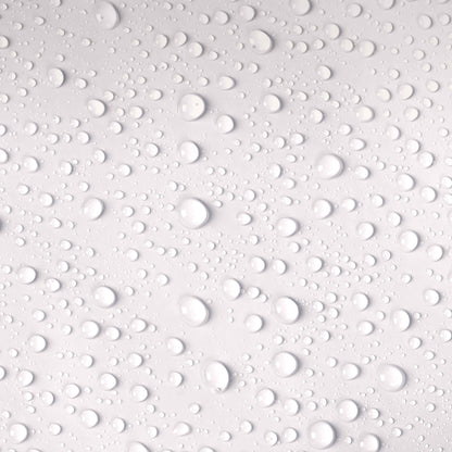 Water droplets representing a fresh, no-rinse grooming routine for dogs