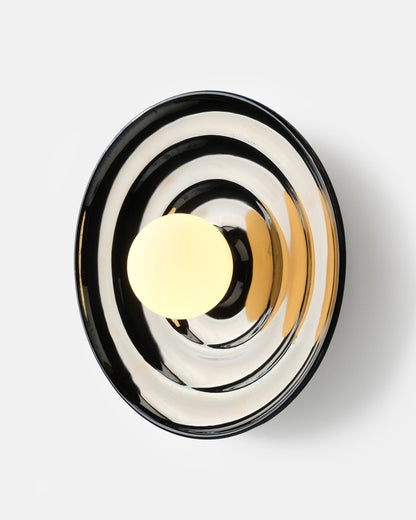 Misewell Lamps Ripple Bowl Sconce