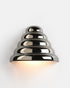 Misewell Lamps Chrome Ripple Conical Sconce