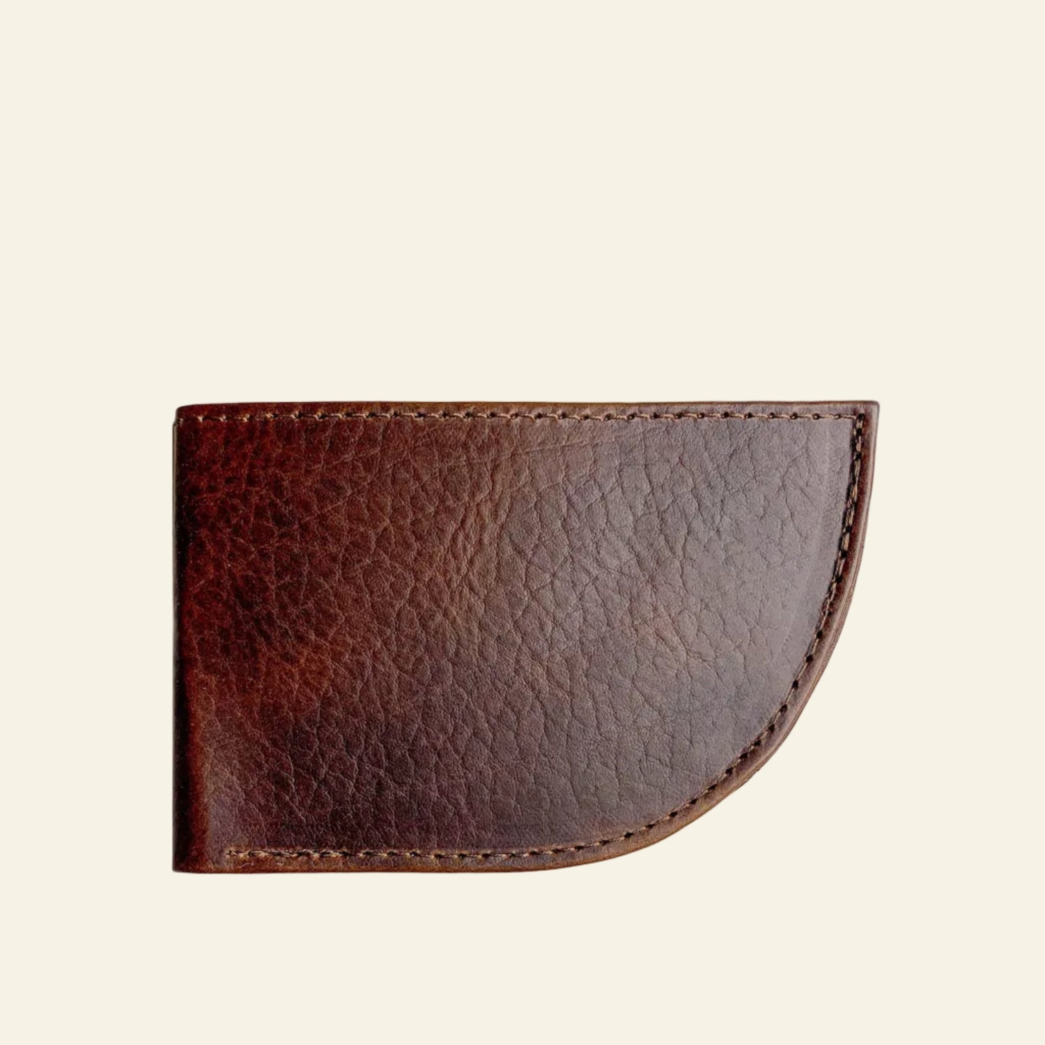 Rogue Industries Wallet Nantucket Style Horween BIson Leather (6 cc slots) Nantucket Front Pocket Wallet in Horween Bison