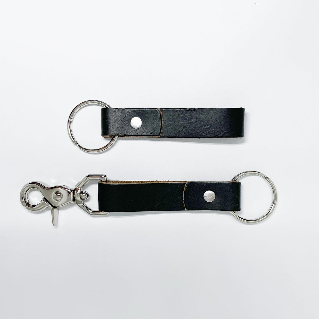 Rogue Industries Key Chain Black Leather with Latch Leather Key Chain