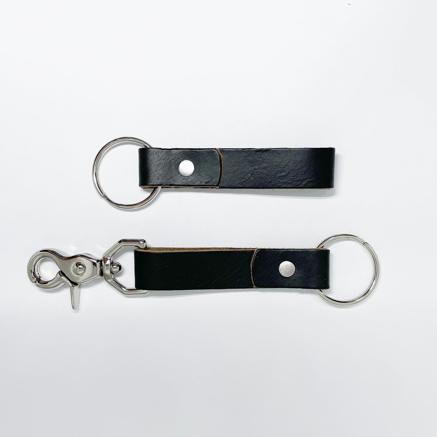 Rogue Industries Key Chain Black Leather with Latch Leather Key Chain
