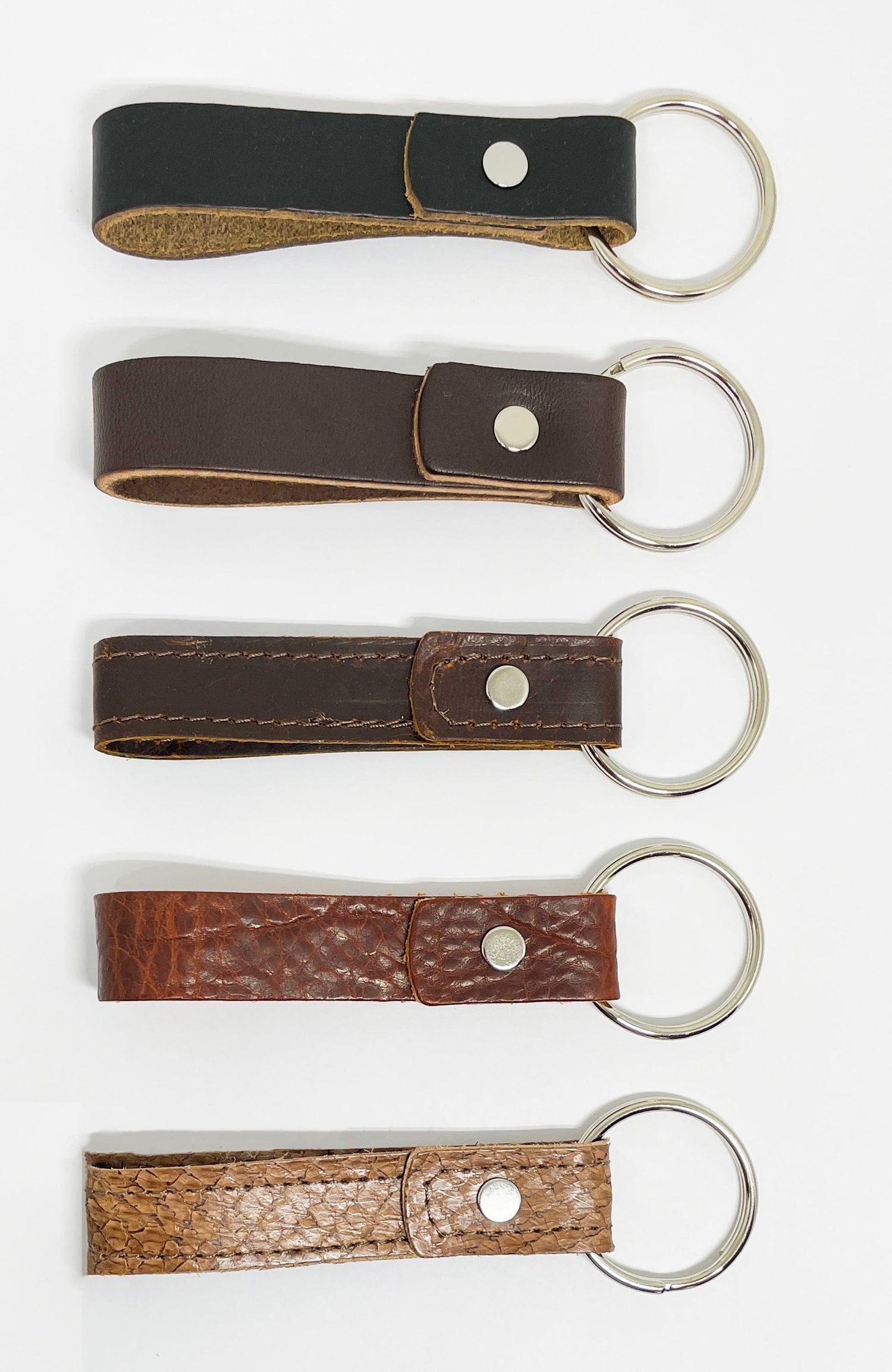 Rogue Industries Key Chain Salmon Leather Leather Key Chain