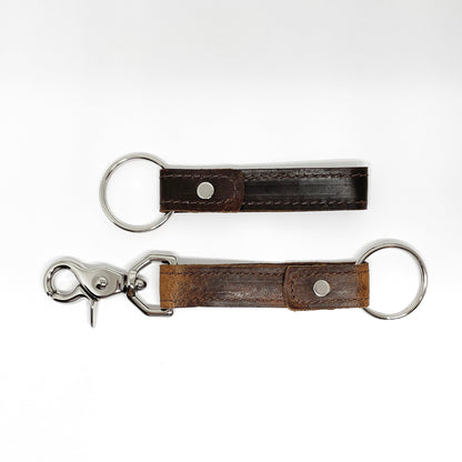 Rogue Industries Key Chain Moose Leather - Brown with Latch Leather Key Chain