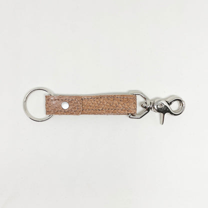 Rogue Industries Key Chain Salmon Leather with Latch Leather Key Chain