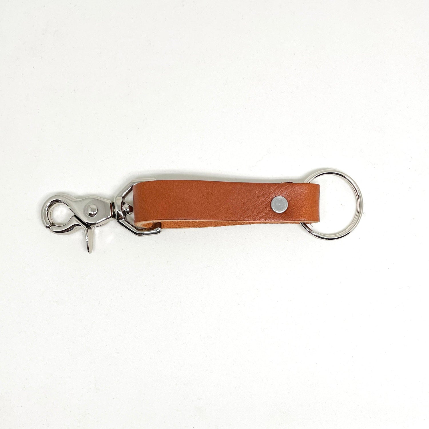 Rogue Industries Key Chain Whiskey Brown Leather with Latch Leather Key Chain