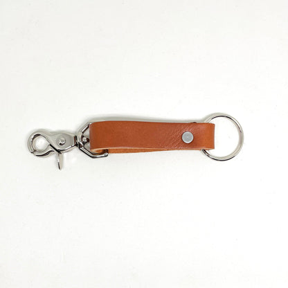 Rogue Industries Key Chain Whiskey Brown Leather with Latch Leather Key Chain