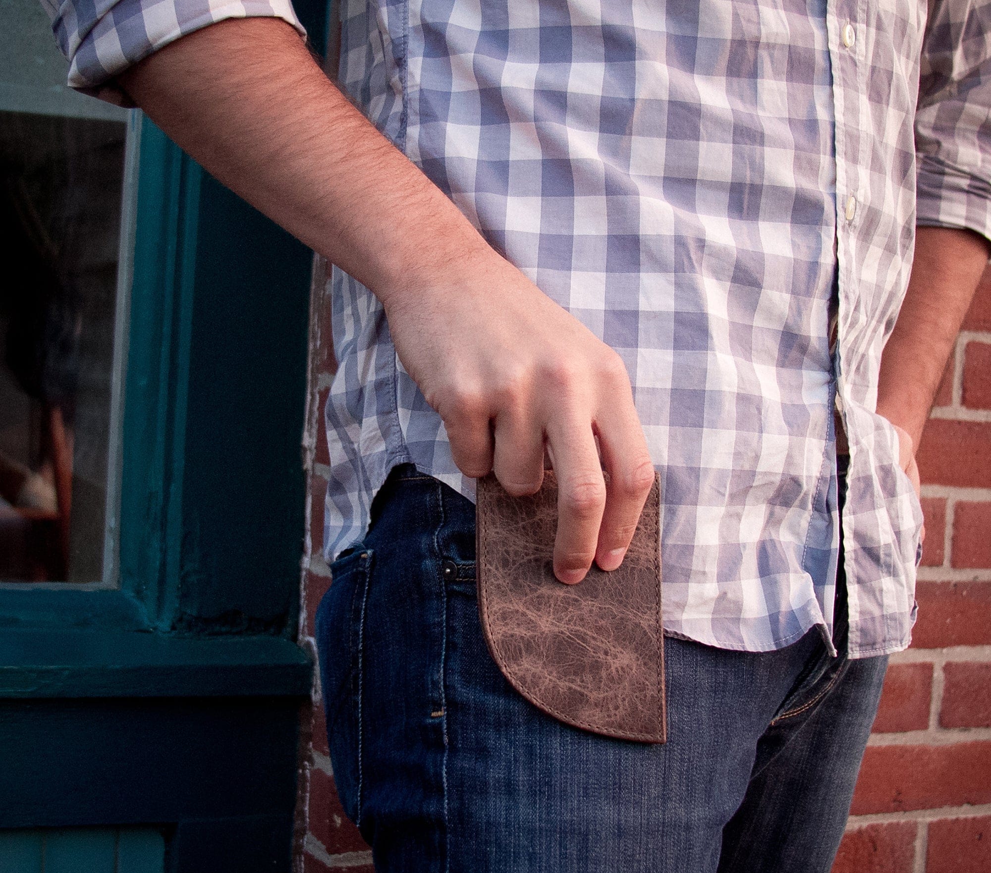 Rogue Industries Wallet American Bison Leather Front Pocket Wallet