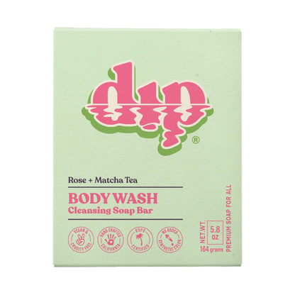 Dip Body Wash Cleansing Soap Bar - Rose &amp; Matcha Tea