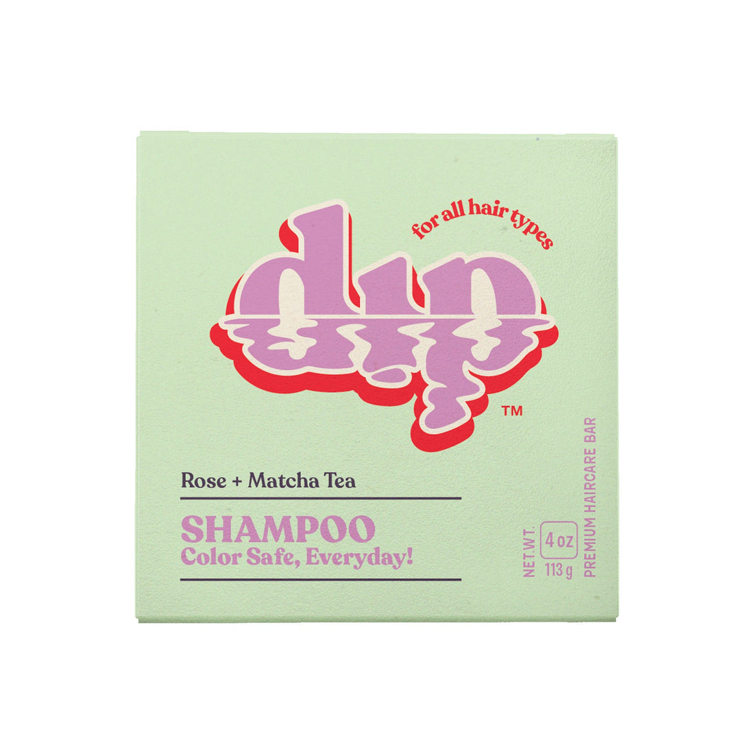 Dip Shampoo Bar: Color Safe, Everyday - Rose &amp; Matcha Tea
