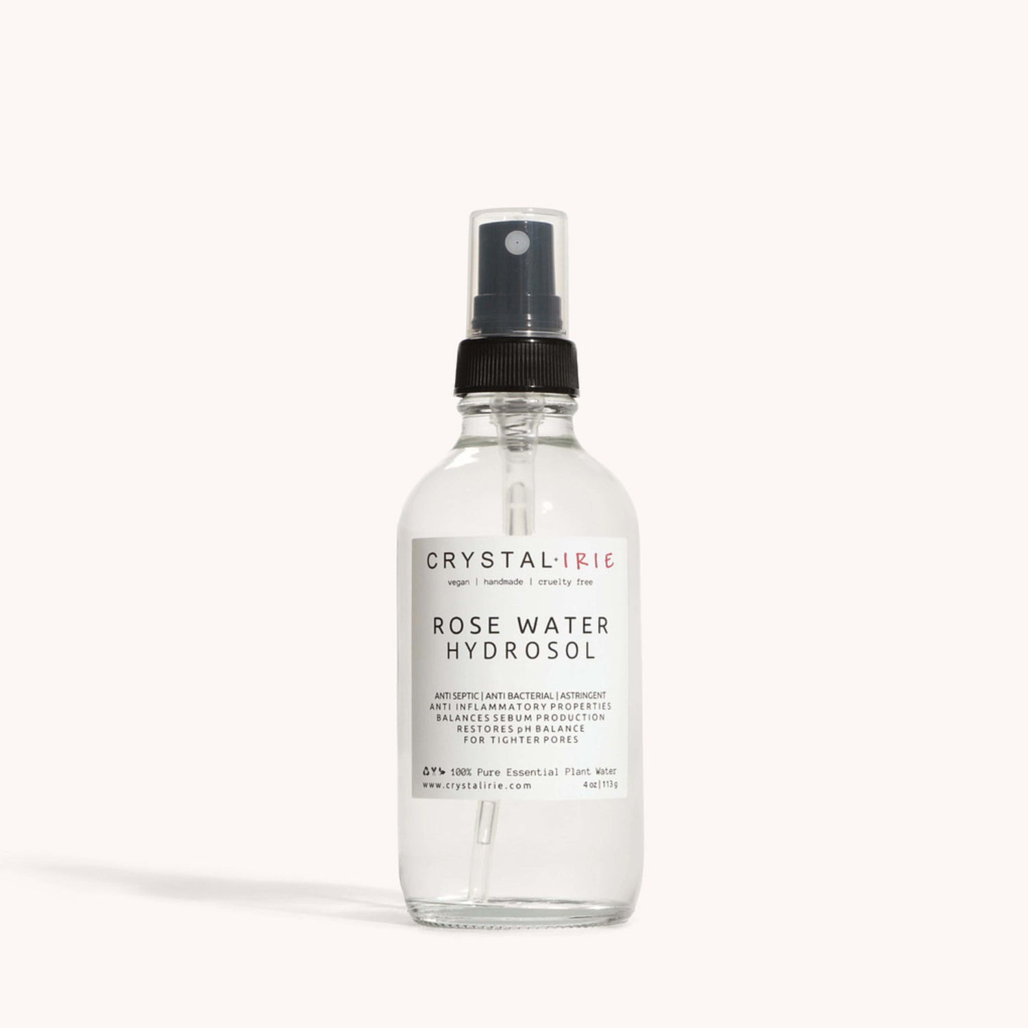 Rose Water Hydrosol Face Mist – 4 oz