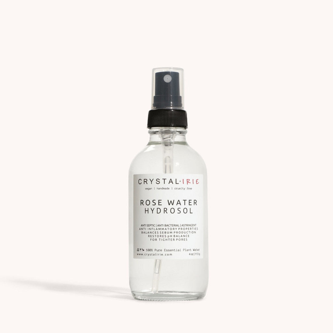 Rose Water Hydrosol Face Mist – 4 oz