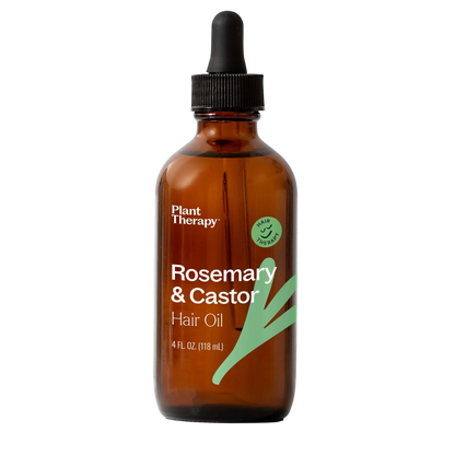 Plant Therapy Hair &amp; Skin Care 4 oz Rosemary &amp; Castor Hair Oil