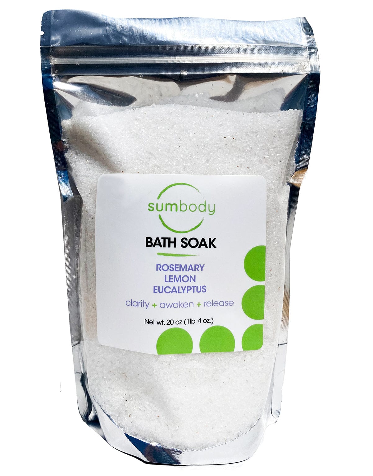 Sumbody Skincare Rosemary Lemon Eucalyptus 20oz Aromatherapy Bath Salts 25 oz