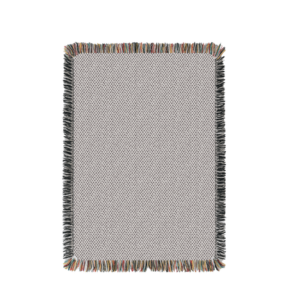 Rowan Flax Cream Diamond Cotton Throw Blanket