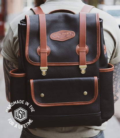 The Local Branch Leather Adventurer Rucksack - USA Made
