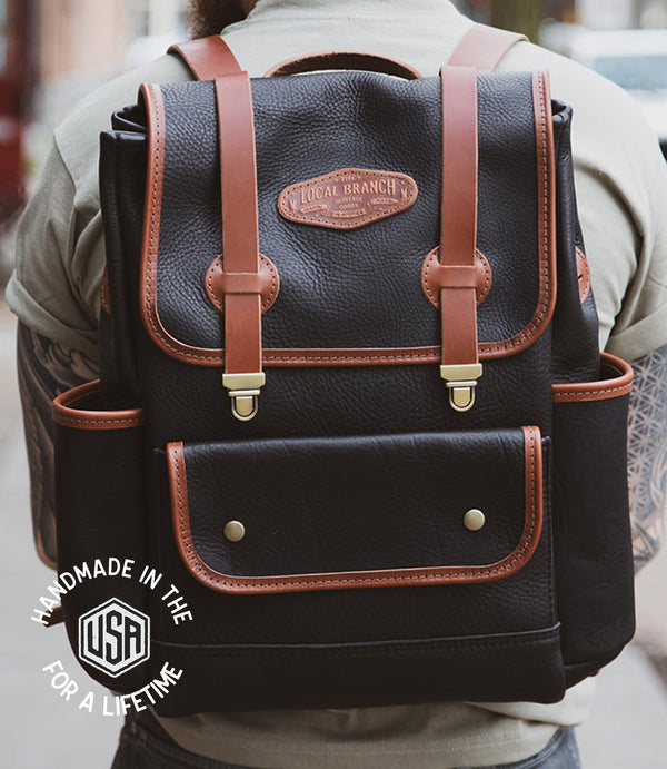 The Local Branch Leather Adventurer Rucksack - USA Made
