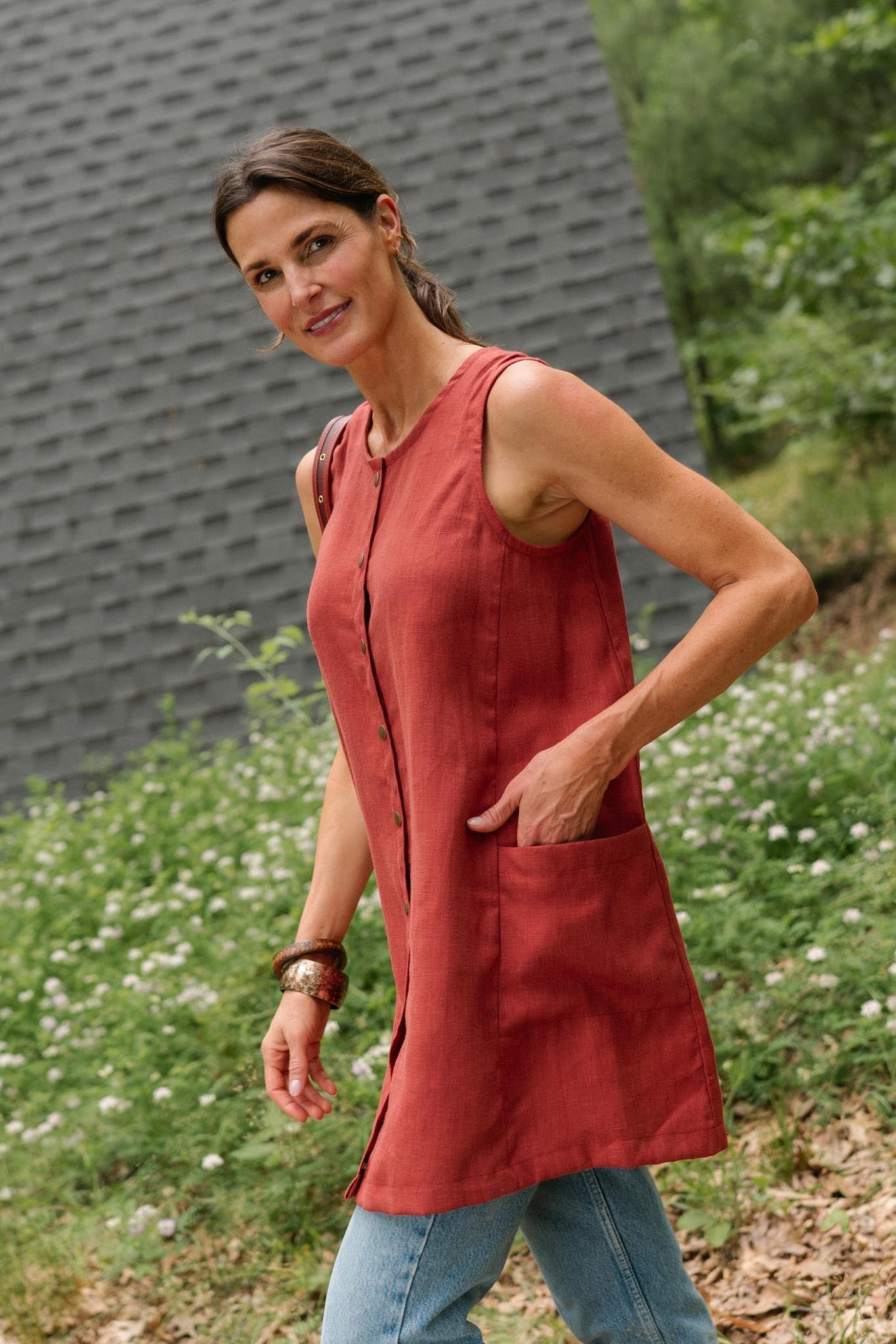 Snap Smock in Paprika