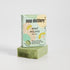 Green bar of soap with &