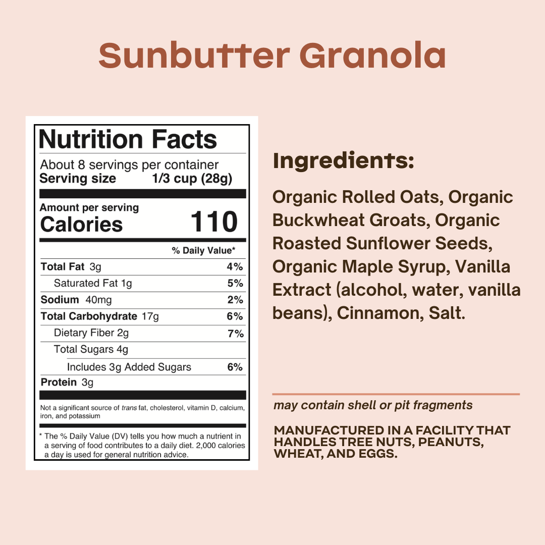 Rooted Living Granola Sunbutter Granola