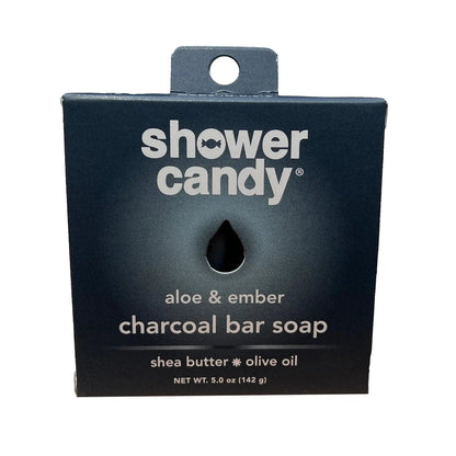 SHOWER CANDY Aloe &amp; Ember Charcoal Bar Soap