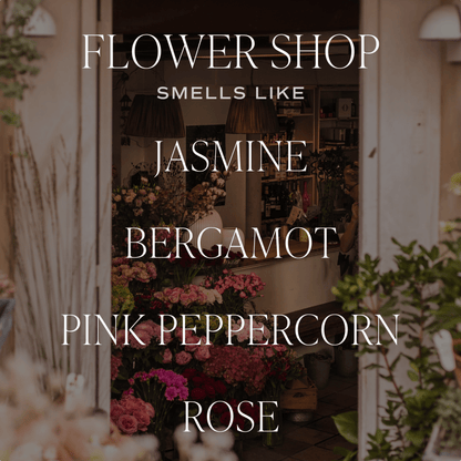 Flower Shop Soy Candle - Clear Jar - 9 oz - My American Goods