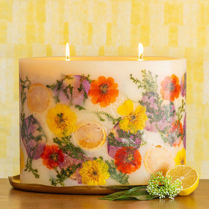 Gold Centerpiece Botanical Candle Plate