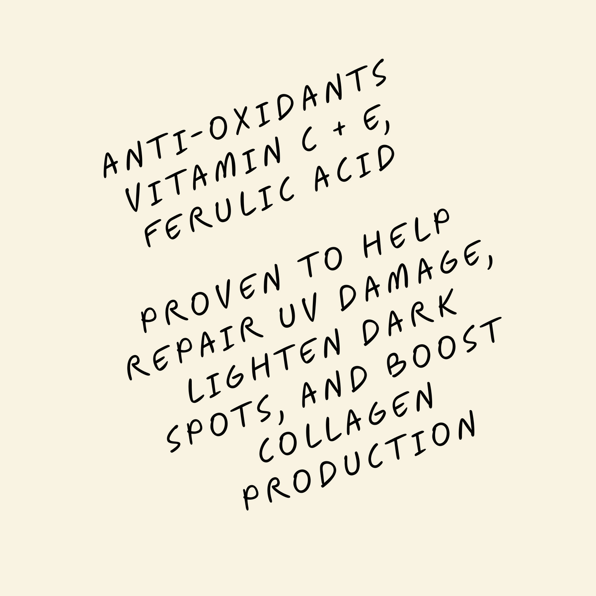 Text on a cream background reading: &