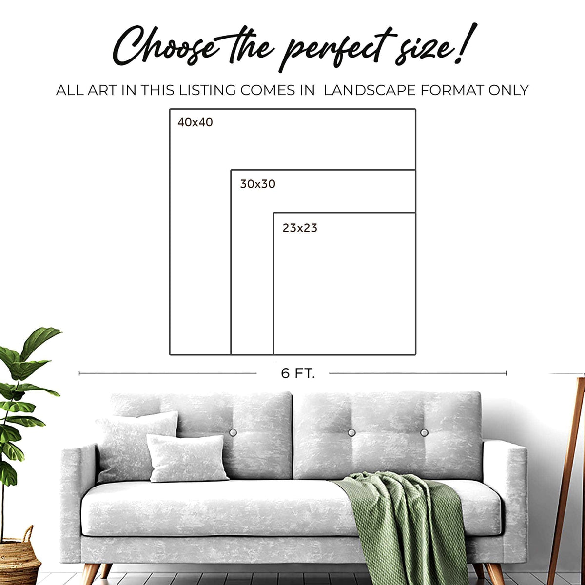 Tailored Canvases Canvas Minimalist Blue Gradient Abstract Wall Art