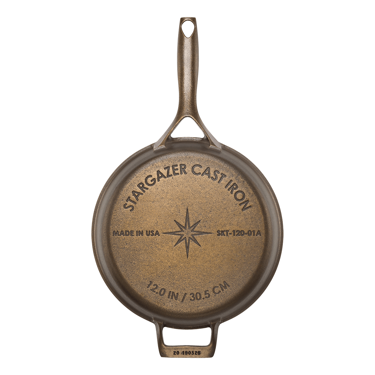Stargazer Cast Iron Cookware 12-Inch Cast Iron Skillet