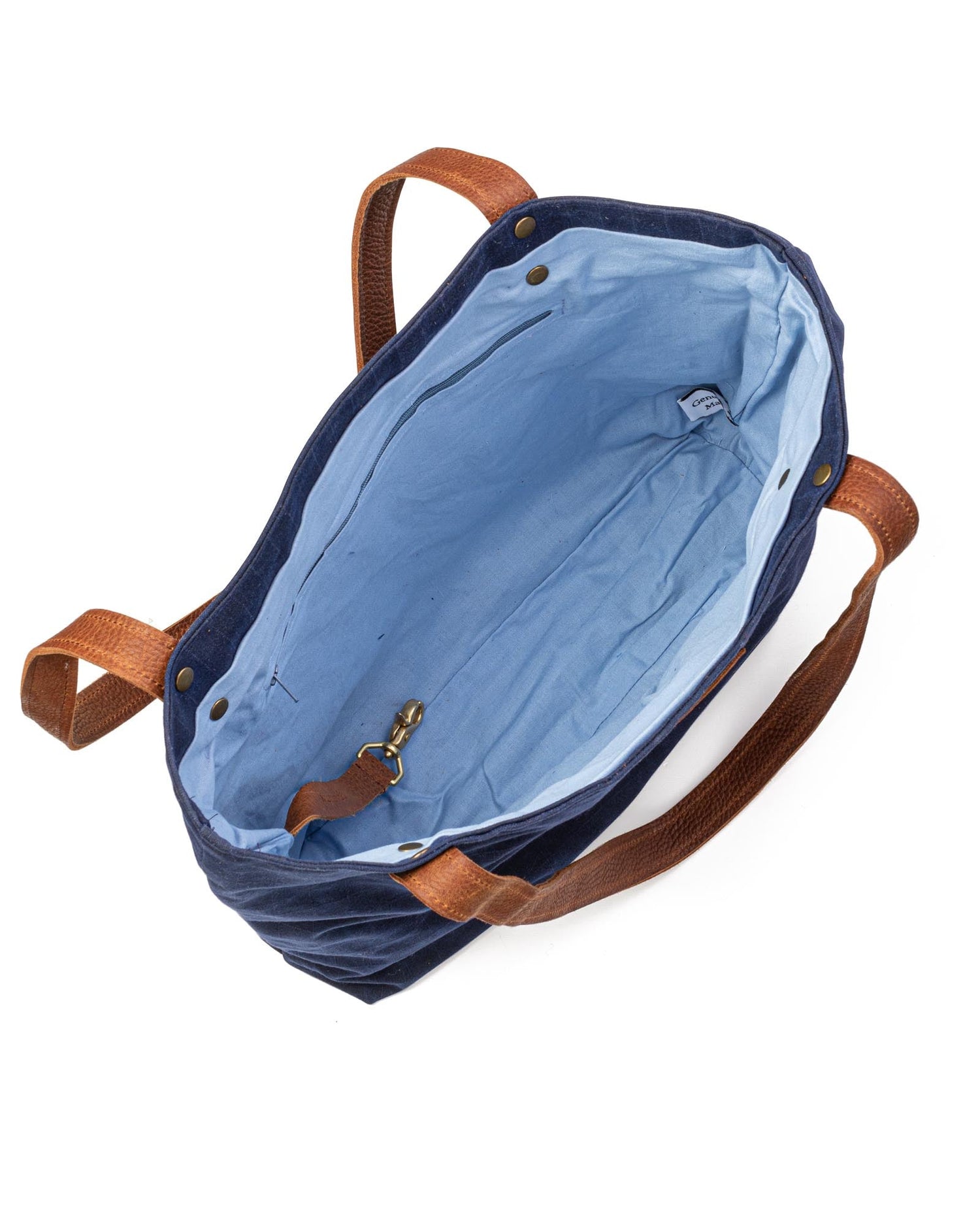 Allagash River Tote Bag with Zipper Closure