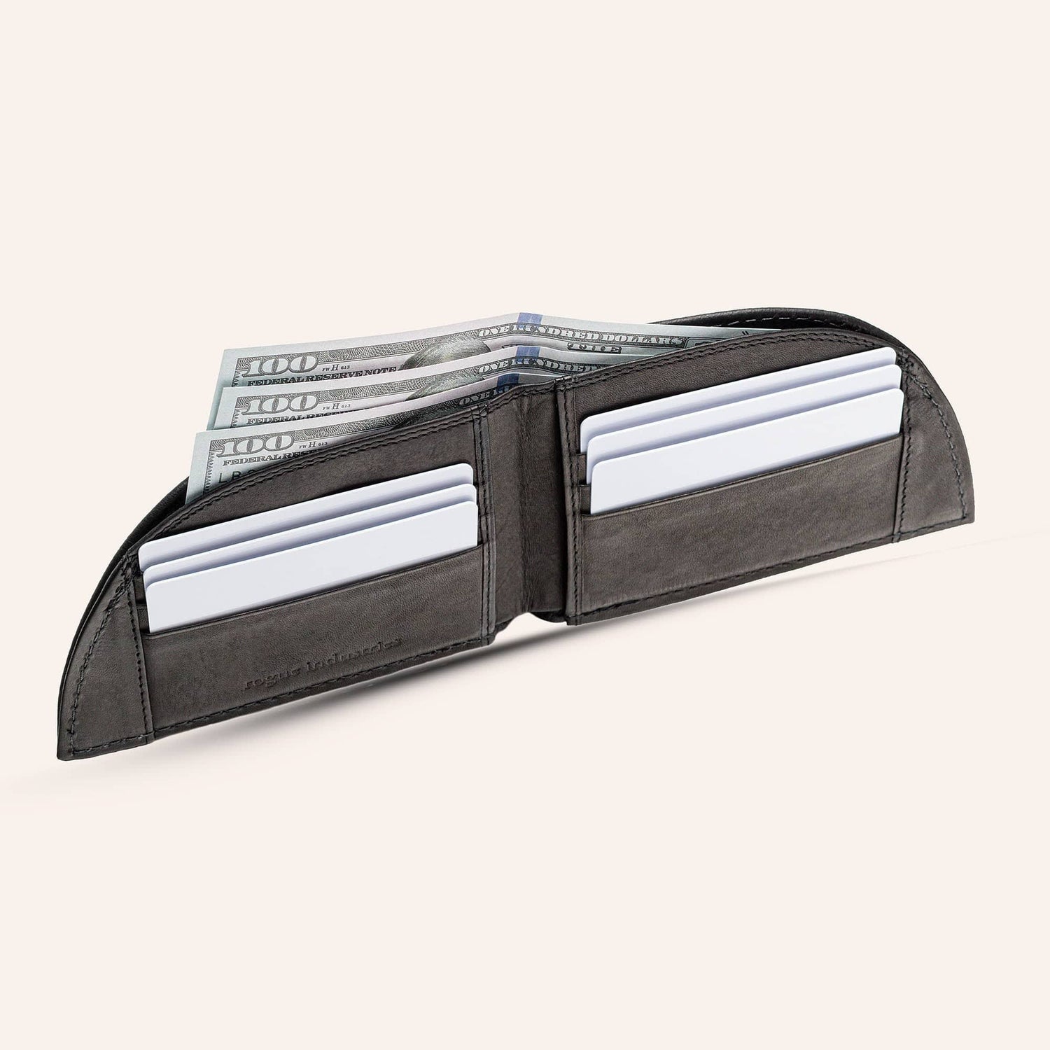 Rogue Industries Wallet 6 Card Slots - Black Rogue Front Pocket Wallet - Classic Made in Maine Edition