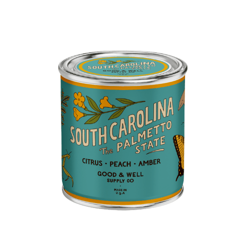 Good &amp; Well Supply Co Candles Half Pint / 8oz / Cotton Wick South Carolina State Candle