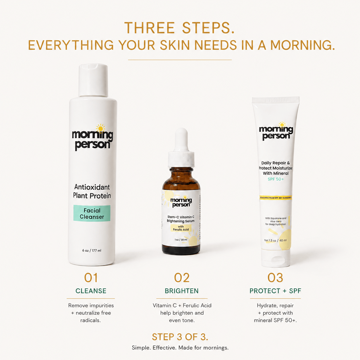 Morning Person Beauty Moisturizer Morning Person Daily Repair Moisturizer with Mineral SPF 50
