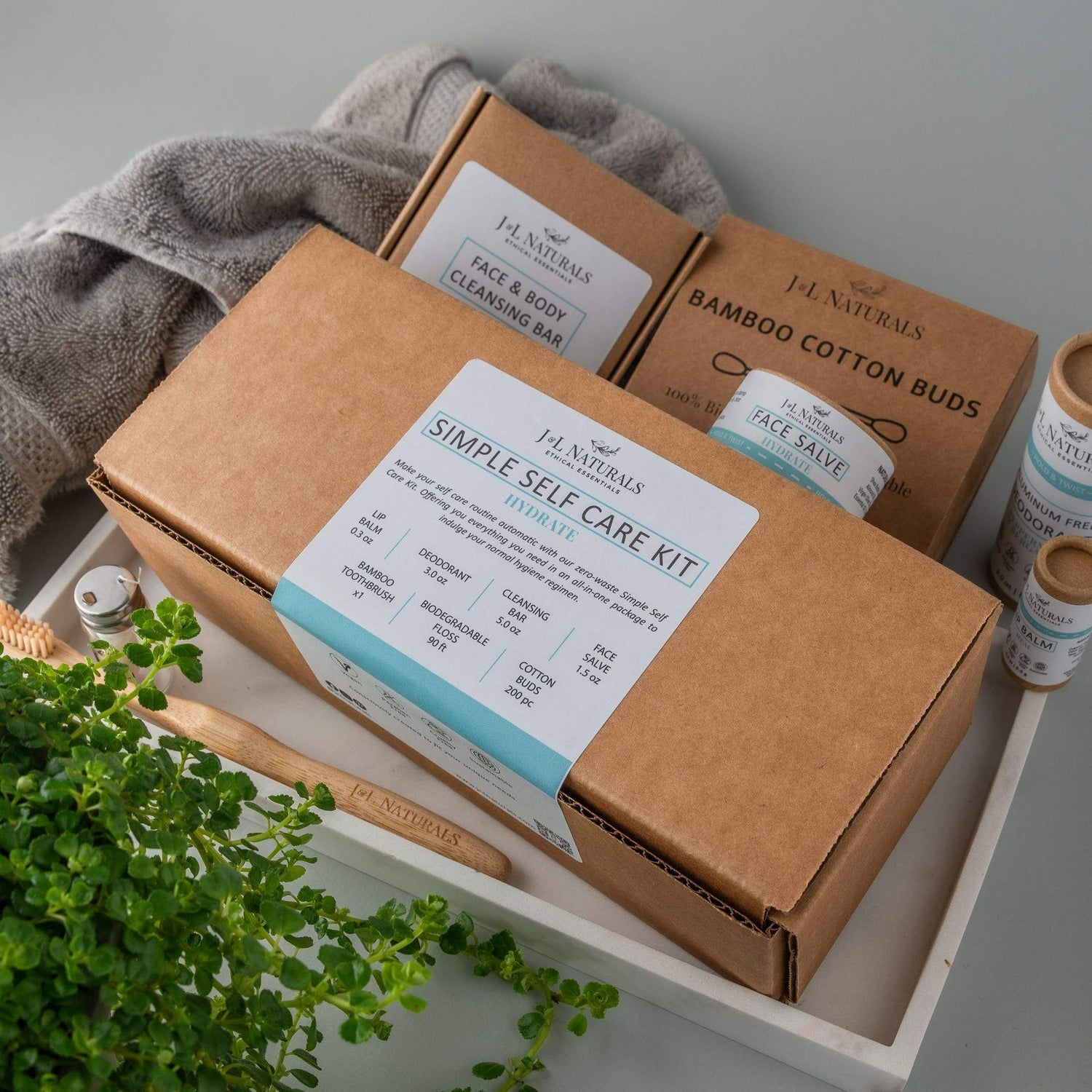 J&amp;L Naturals Self Care Kit Essentials Self Care Kit (7-Piece Set)