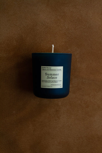 Vanilla Nectar – Tallow &amp; Beeswax Candle with Peru Balsam | 8.5 oz - My American Goods