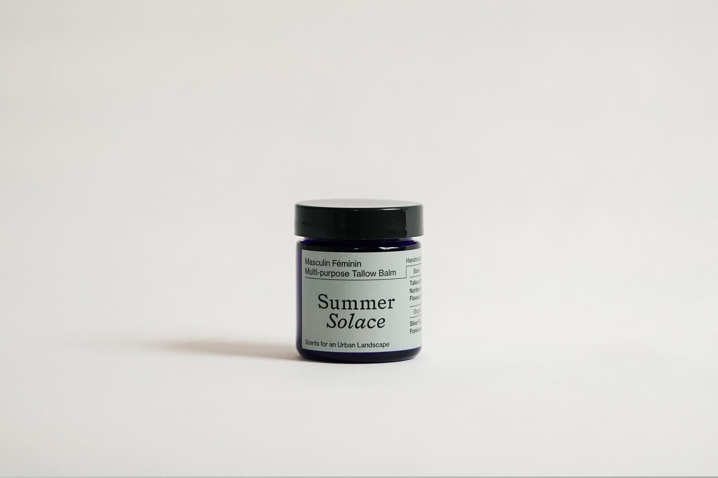 Summer Solace Tallow Tallow Balm Masculin Féminin Tallow Balm – Frankincense, Patchouli &amp; Hinoki Wood