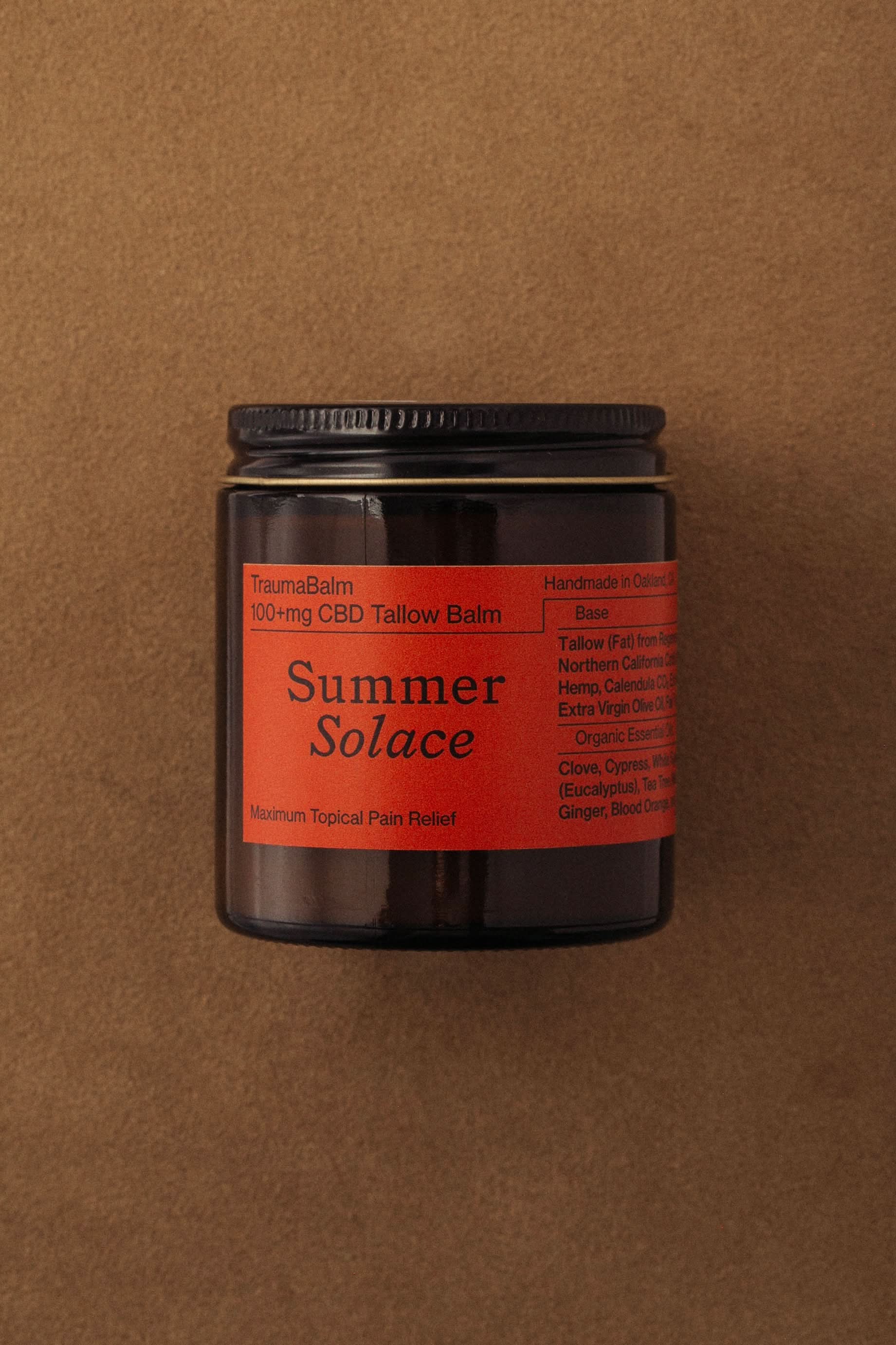 Summer Solace Tallow Tallow Balm TraumaBalm – Warming Muscle Rub | Capsicum &amp; Thai Ginger