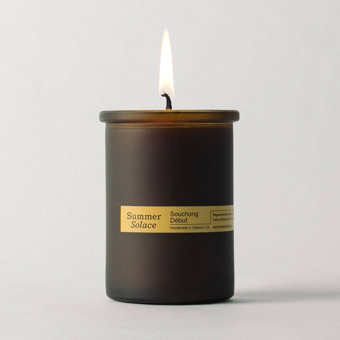 Summer Solace Tallow Tallow Candle Souchong Debut – Tallow Candle with Black Tea Absolute &amp; Vetiver | 6 oz