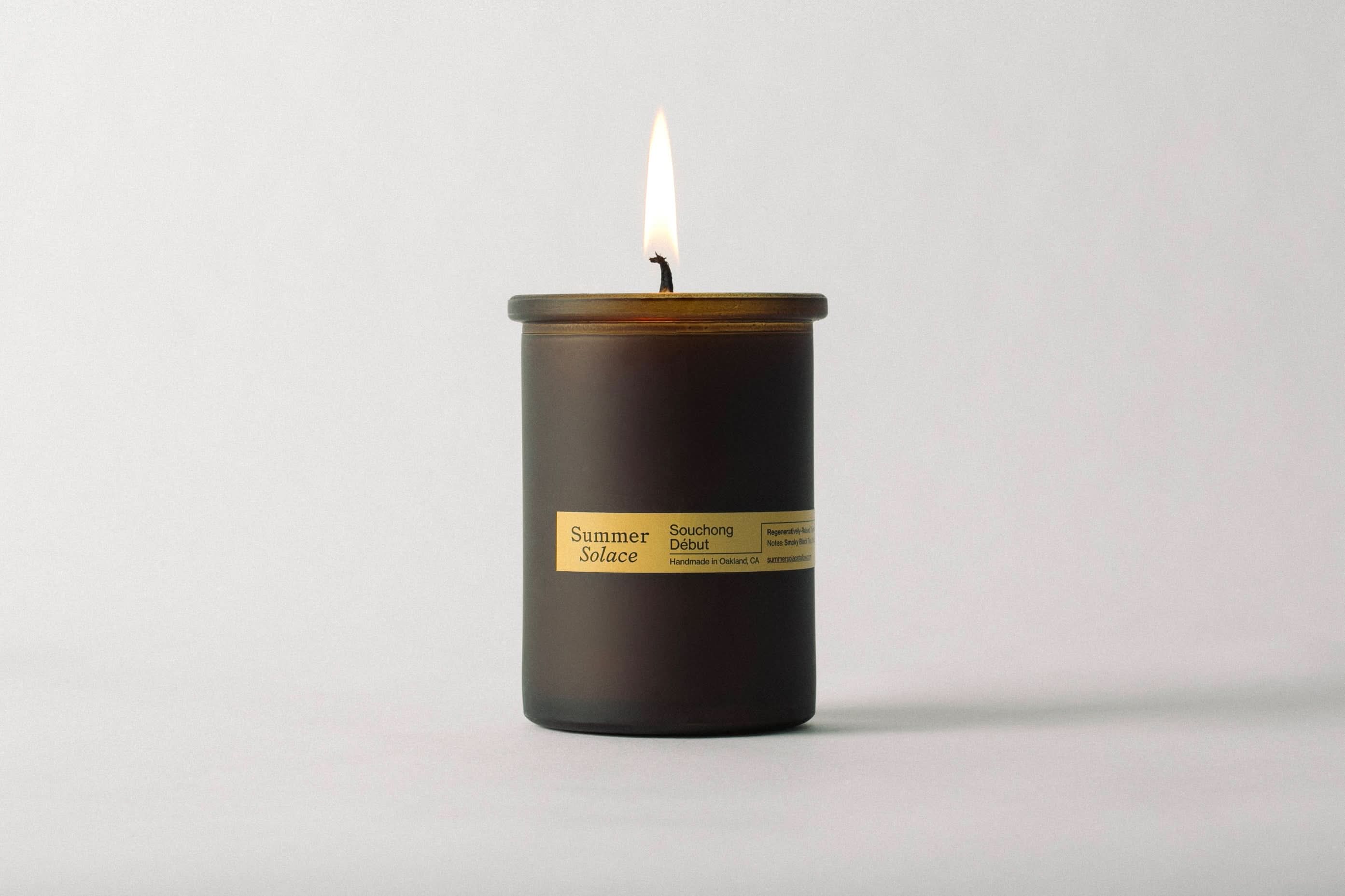 Summer Solace Tallow Tallow Candle Souchong Debut – Tallow Candle with Black Tea Absolute &amp; Vetiver | 6 oz