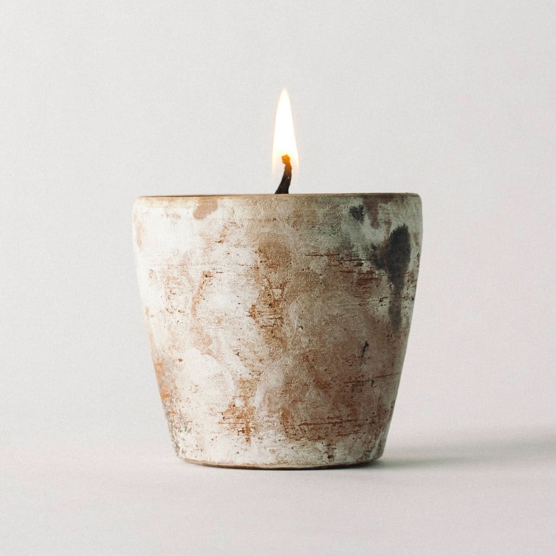 Summer Solace Tallow Tallow Candle Souchong Debut Earthen Tallow Candle – Smoke-Brushed Terracotta Vessel 4 oz