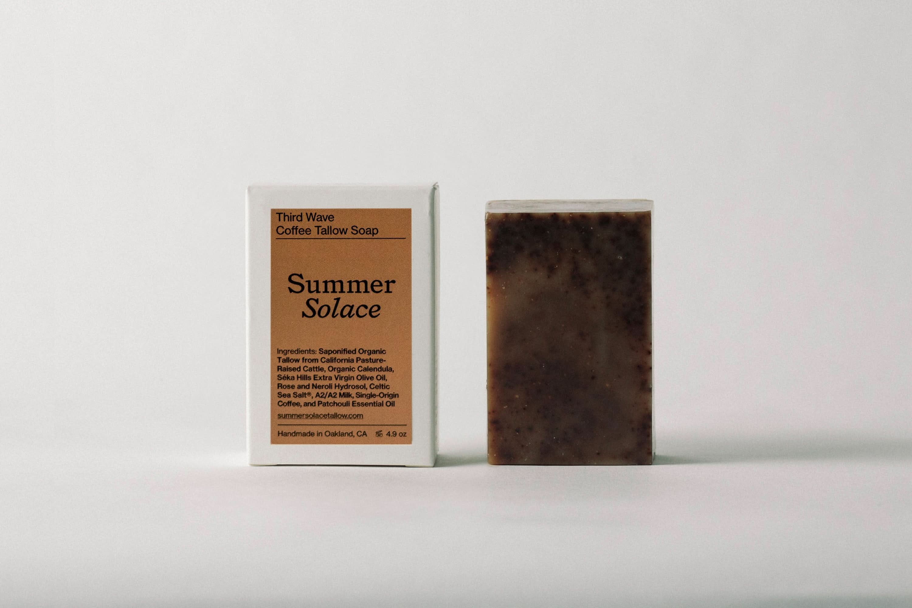 Summer Solace Tallow Tallow Soap Third Wave – Coffee &amp; Patchouli Bar Soap