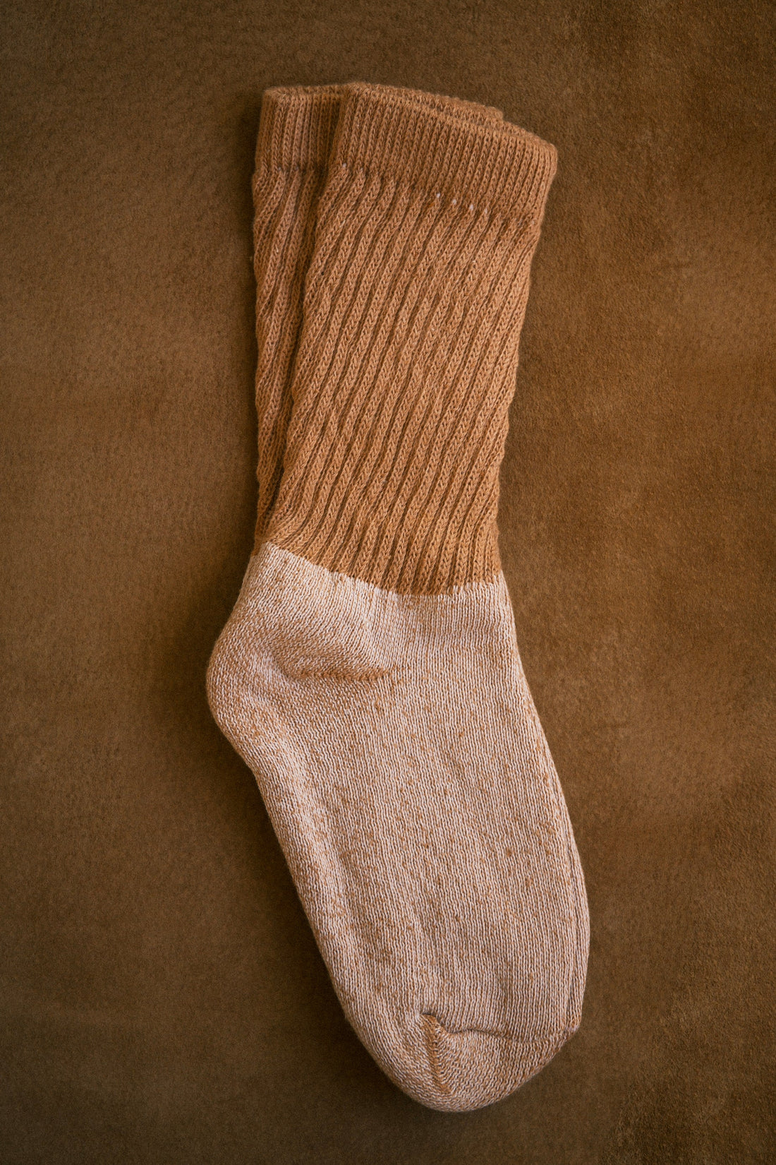 Organic Cotton Socks in Buffalo Brown 3-pack - My American Goods