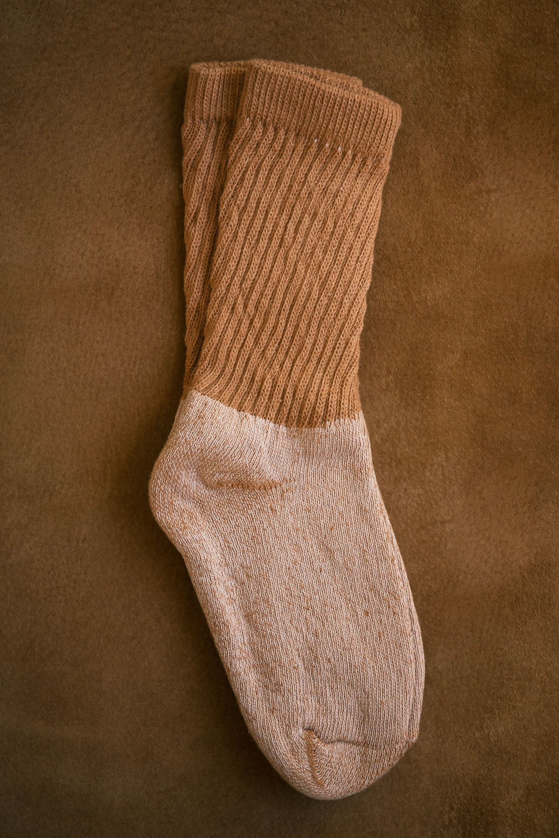 Summer Solace Tallow Socks Organic Cotton Socks in Buffalo Brown 3-pack
