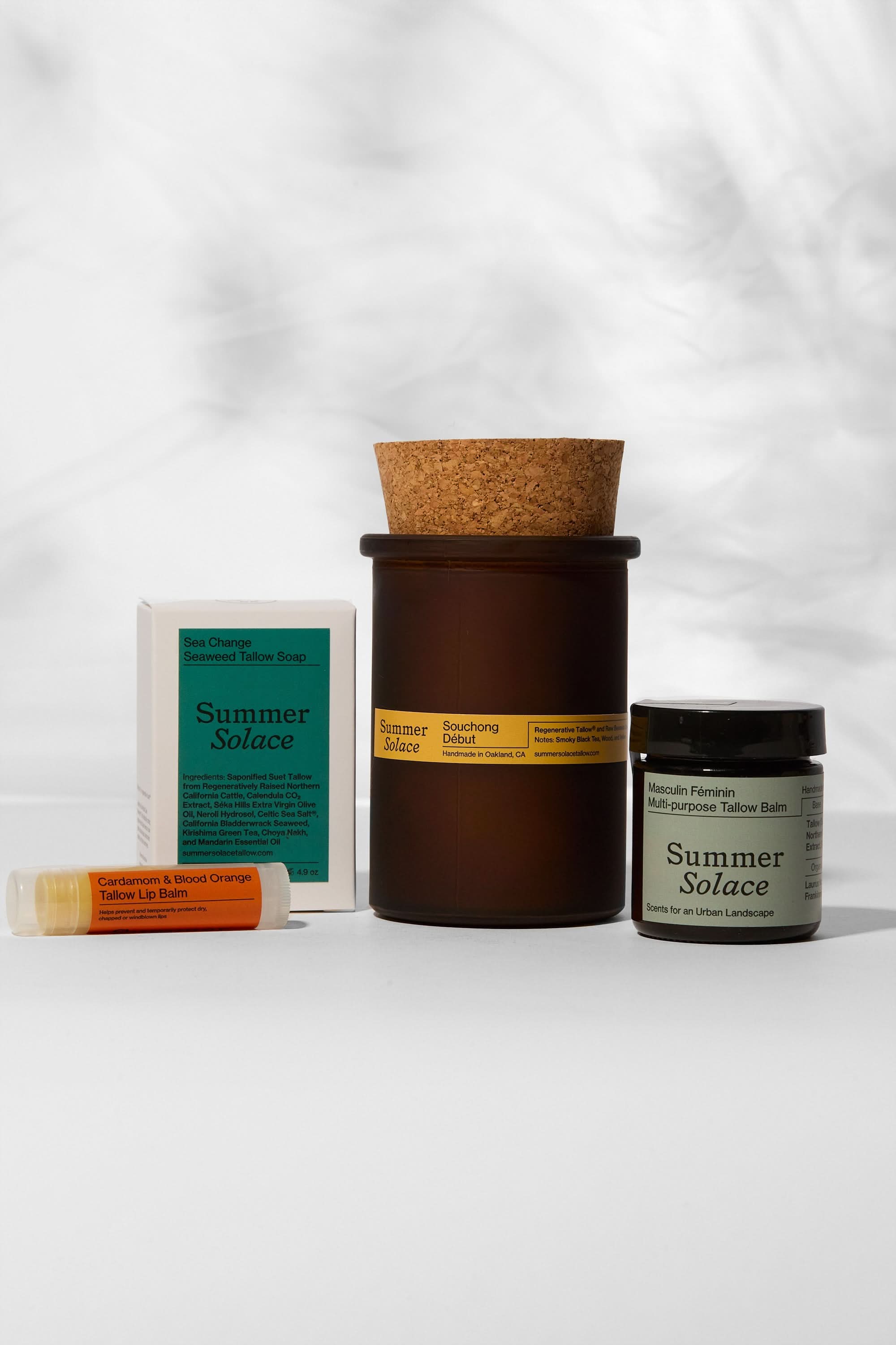 Summer Solace Tallow Gift Sets The California Collection- Full Size Candle The California Collection – Signature Tallow-Based Scents Bundle