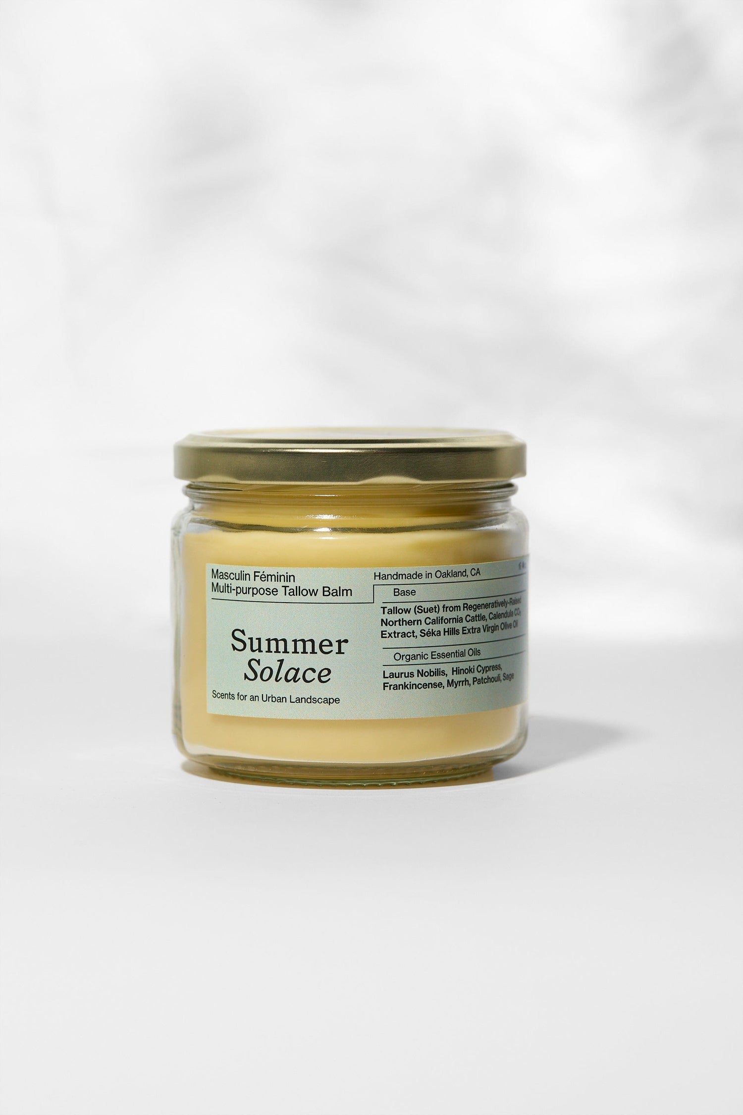 Masculin Féminin Tallow Balm – Frankincense, Patchouli &amp; Hinoki Wood