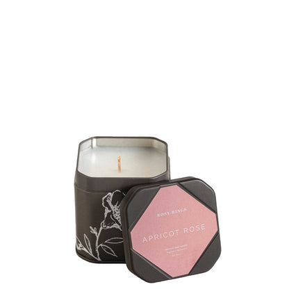 Accent Tin Candle - Apricot Rose