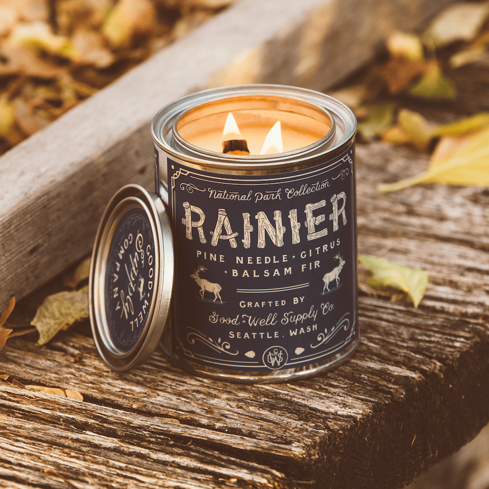 Good &amp; Well Supply Co Candles Rainier National Park Candle