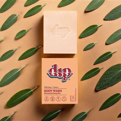 Dip Body Wash Cleansing Soap Bar - Wild Sage &amp; Vetiver